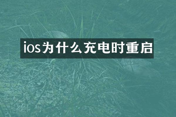 ios为什么充电时重启