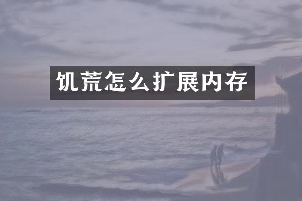 饥荒怎么扩展内存