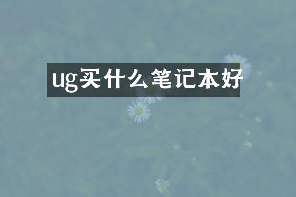 ug笔记本好
