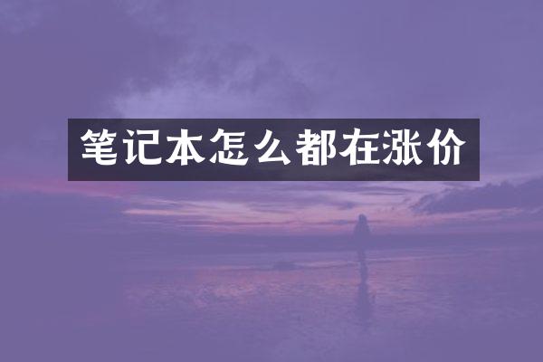 笔记本怎么都在涨价