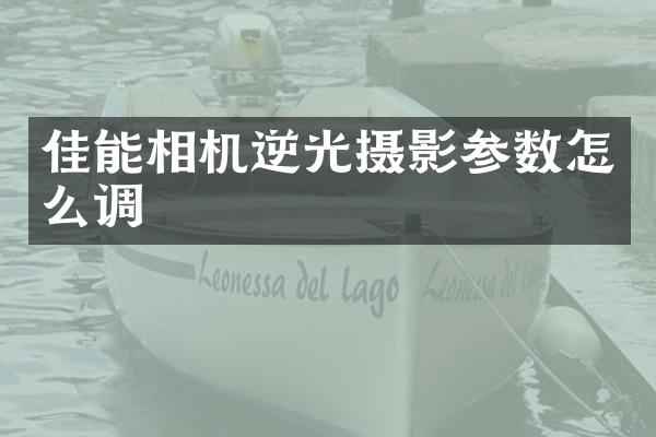 佳能相机逆光摄影参数怎么调