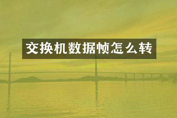 交换机数据帧怎么转