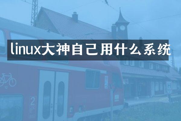 linux大神自己用什么系统