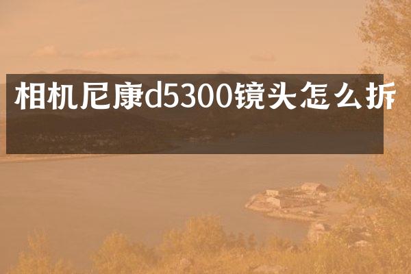 相机尼康d5300镜头怎么拆开