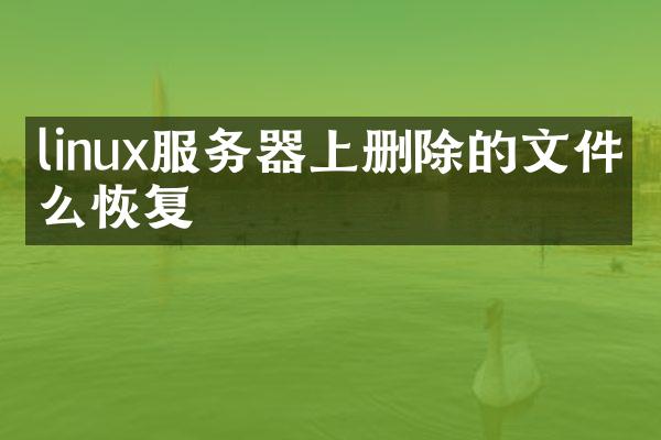 linux服务器上删除的文件怎么恢复