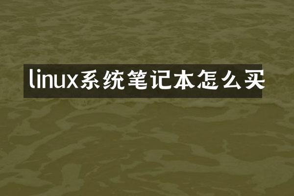 linux系统笔记本怎么买