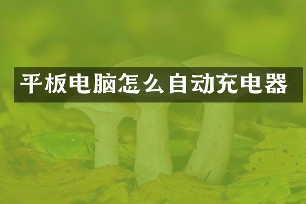 平板电脑怎么自动充电器