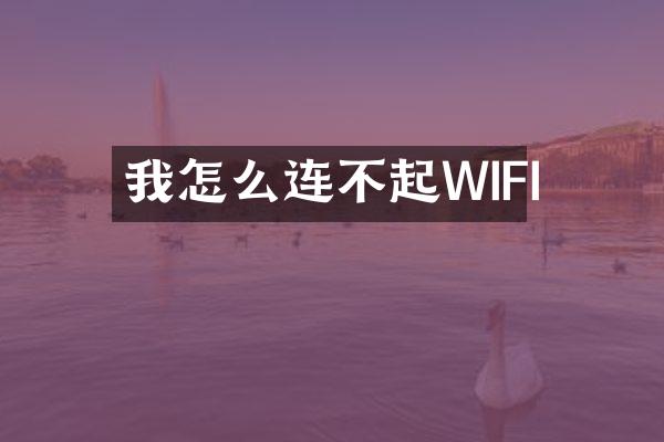 我怎么连不起WIFI