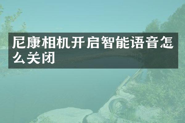 尼康相机开启智能语音怎么关闭