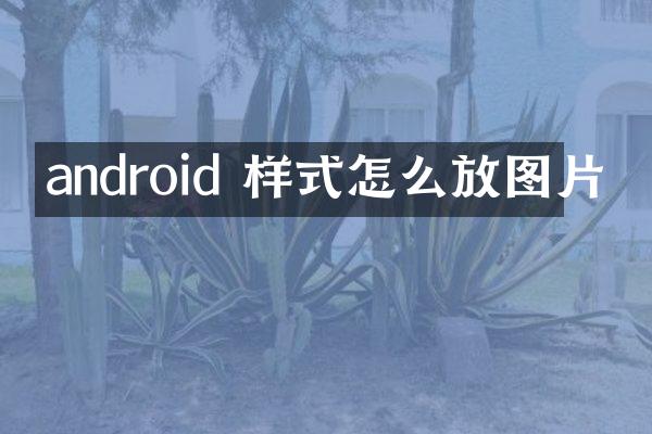 android 样式怎么放图片