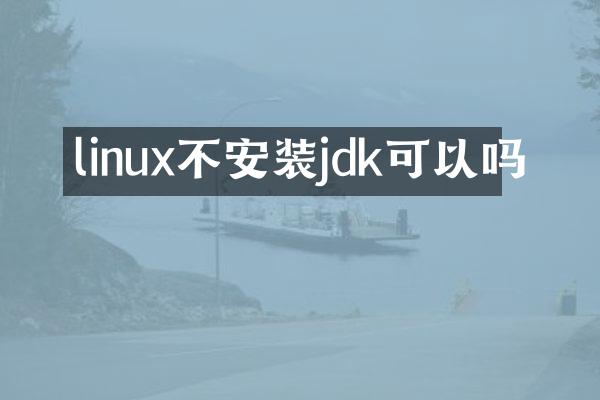 linux不安装jdk可以吗