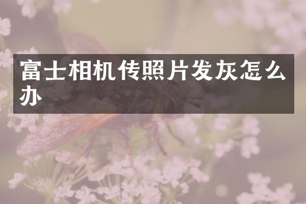富士相机传照片发灰怎么办