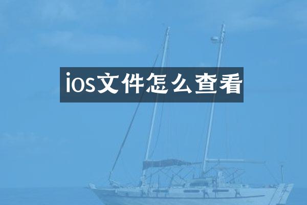 ios文件怎么查看