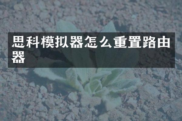 思科模拟器怎么重置路由器