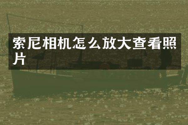 相机怎么放大查看照片