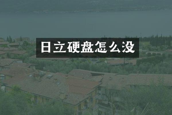 日立硬盘怎么没
