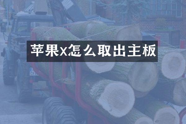 苹果x怎么取出主板