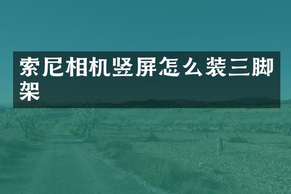 相机竖屏怎么装三脚架