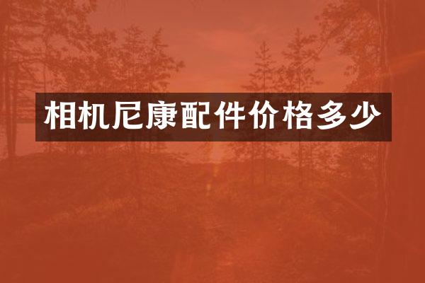 相机尼康配件价格多少