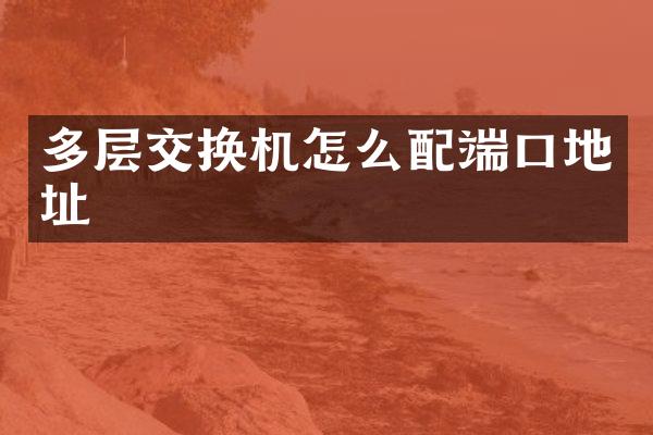 多层交换机怎么配端口地址