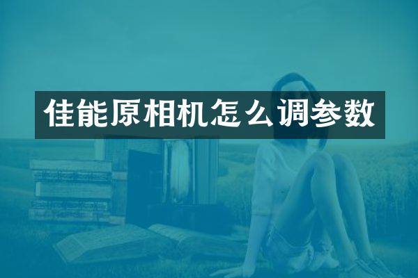 佳能原相机怎么调参数