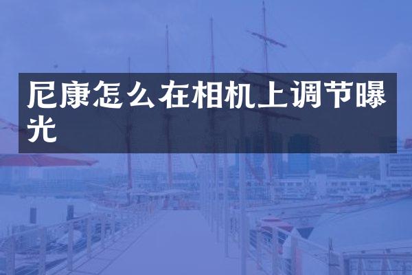 尼康怎么在相机上调节曝光