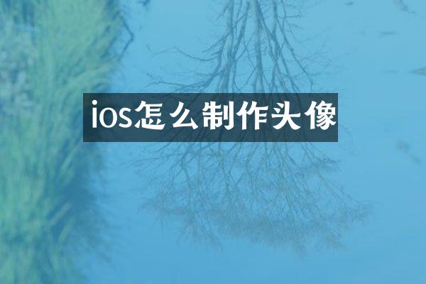 ios怎么制作头像