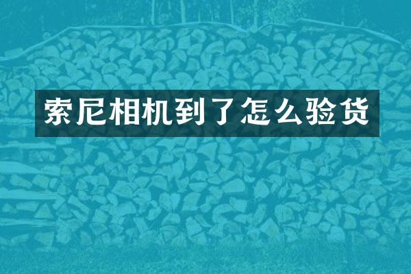 相机到了怎么验货