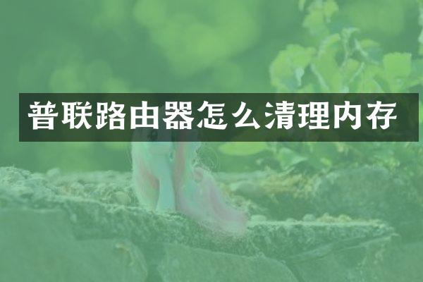 普联路由器怎么清理内存