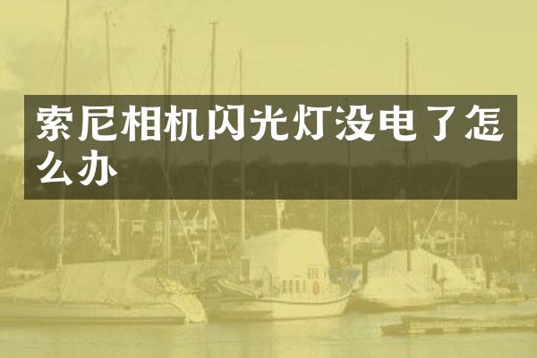 相机闪光灯没电了怎么办