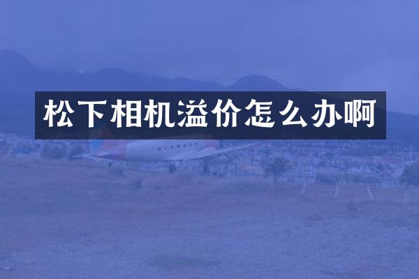 相机溢价怎么办啊