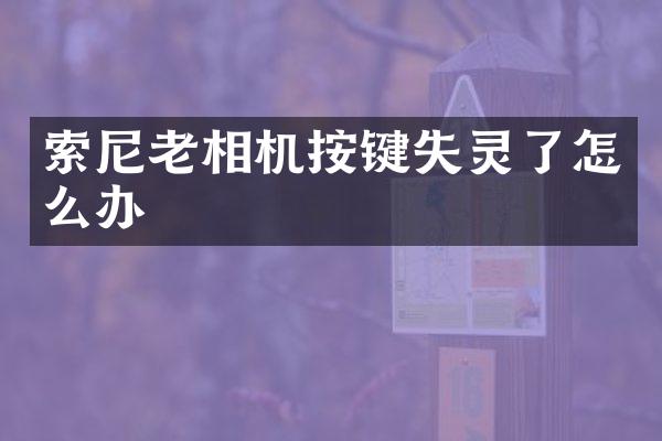 老相机按键失灵了怎么办