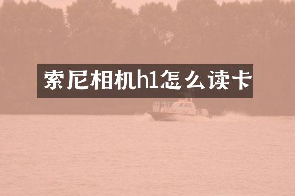 相机h1怎么读卡