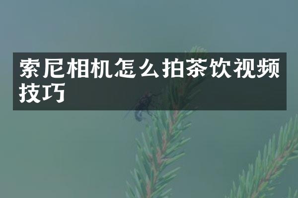 相机怎么拍茶饮视频技巧