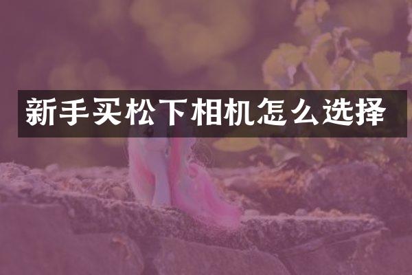 新手买相机怎么选择