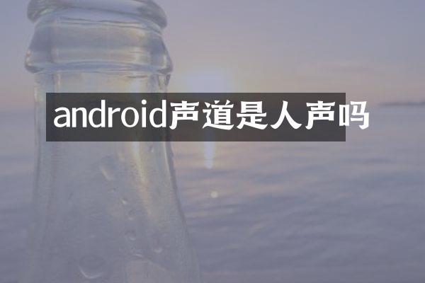 android声道是人声吗