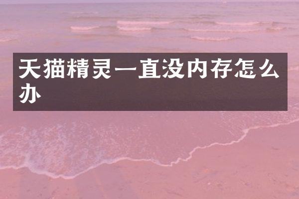 天猫精灵一直没内存怎么办