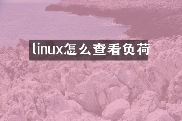 linux怎么查看负荷