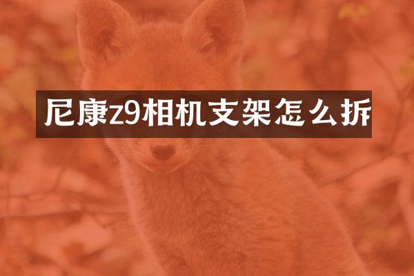 尼康z9相机支架怎么拆