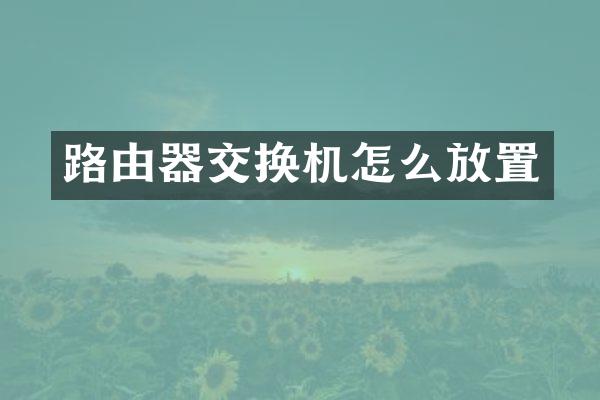 路由器交换机怎么放置