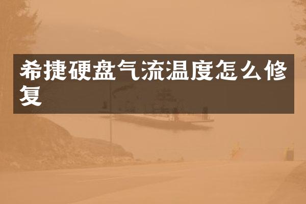 希捷硬盘气流温度怎么修复