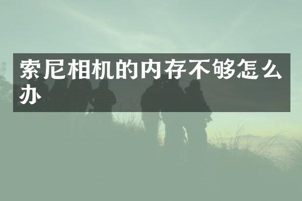 相机的内存不够怎么办