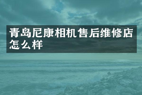 青岛尼康相机售后维修店怎么样