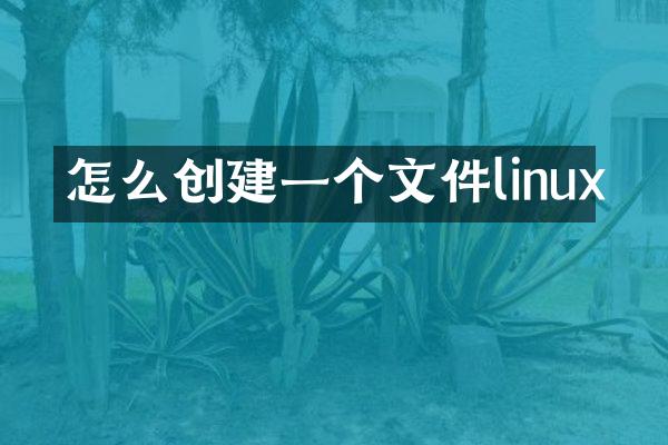 怎么创建一个文件linux