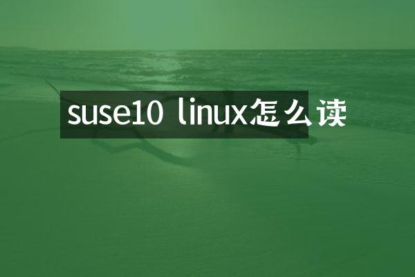 suse10 linux怎么读