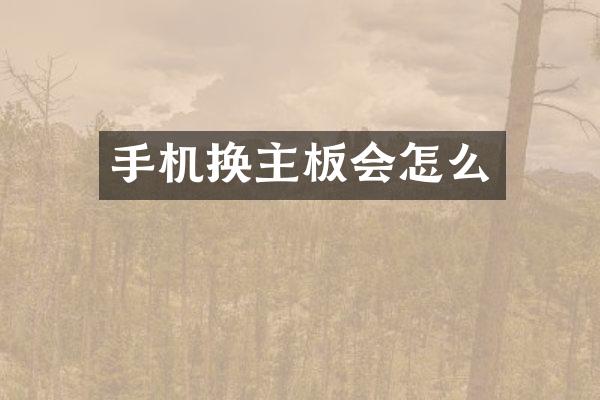 手机换主板会怎么
