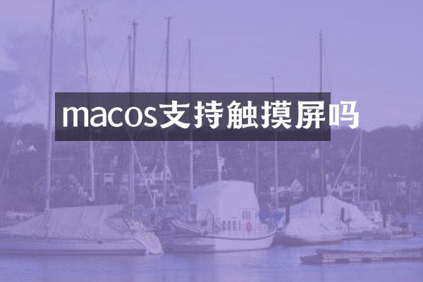 macos支持触摸屏吗