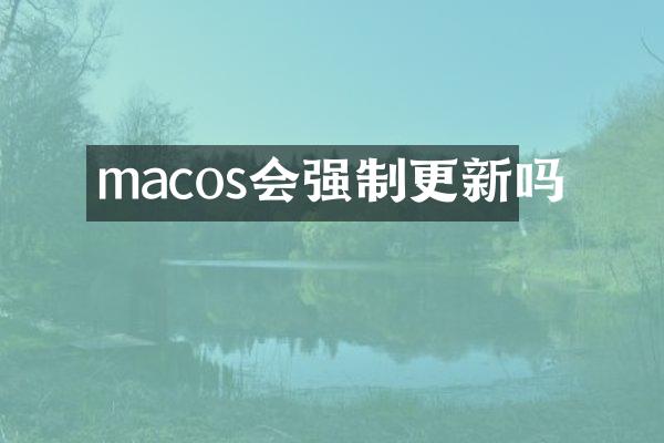 macos会强制更新吗