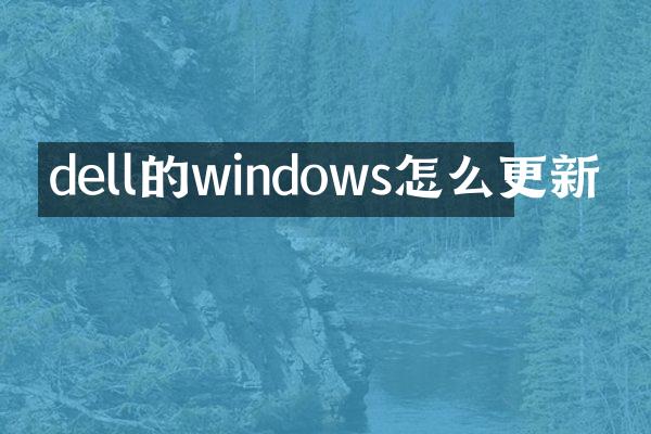 dell的windows怎么更新