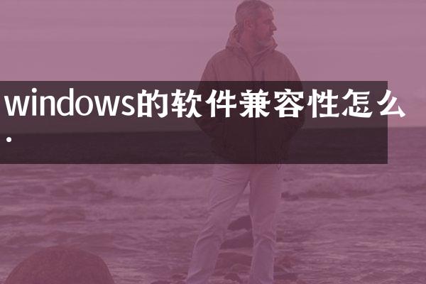 windows的软件兼容性怎么样